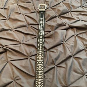 Black bling belt size medium